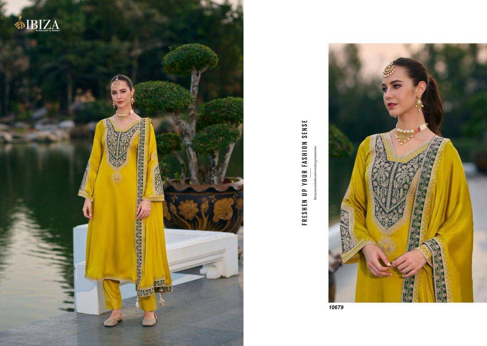 Rasm by Ibiza 10676 To 10679 Series Designer Festive Suits Beautiful Fancy Stylish Colorful Party Wear & Occasional Wear Digital print Dresses At Wholesale Price